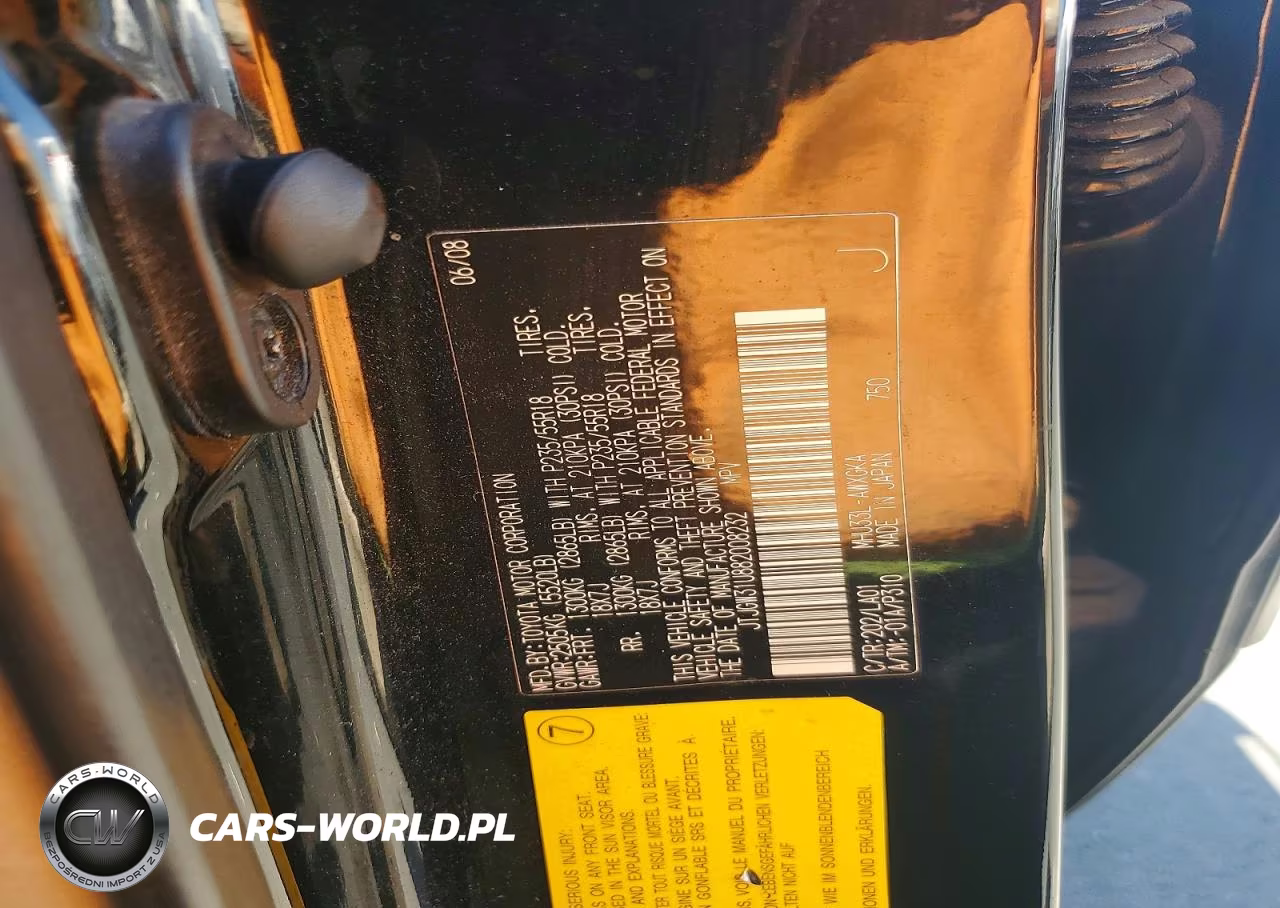 2008 Lexus Rx 400H VIN:JTJGW31U882008232 - 12