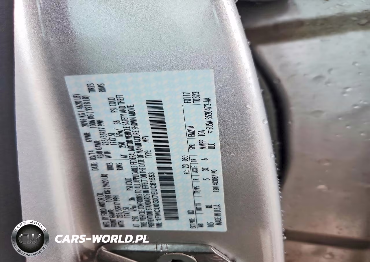2014 Ford Escape Se VIN:1FMCU0GX7EUC81553 - 13