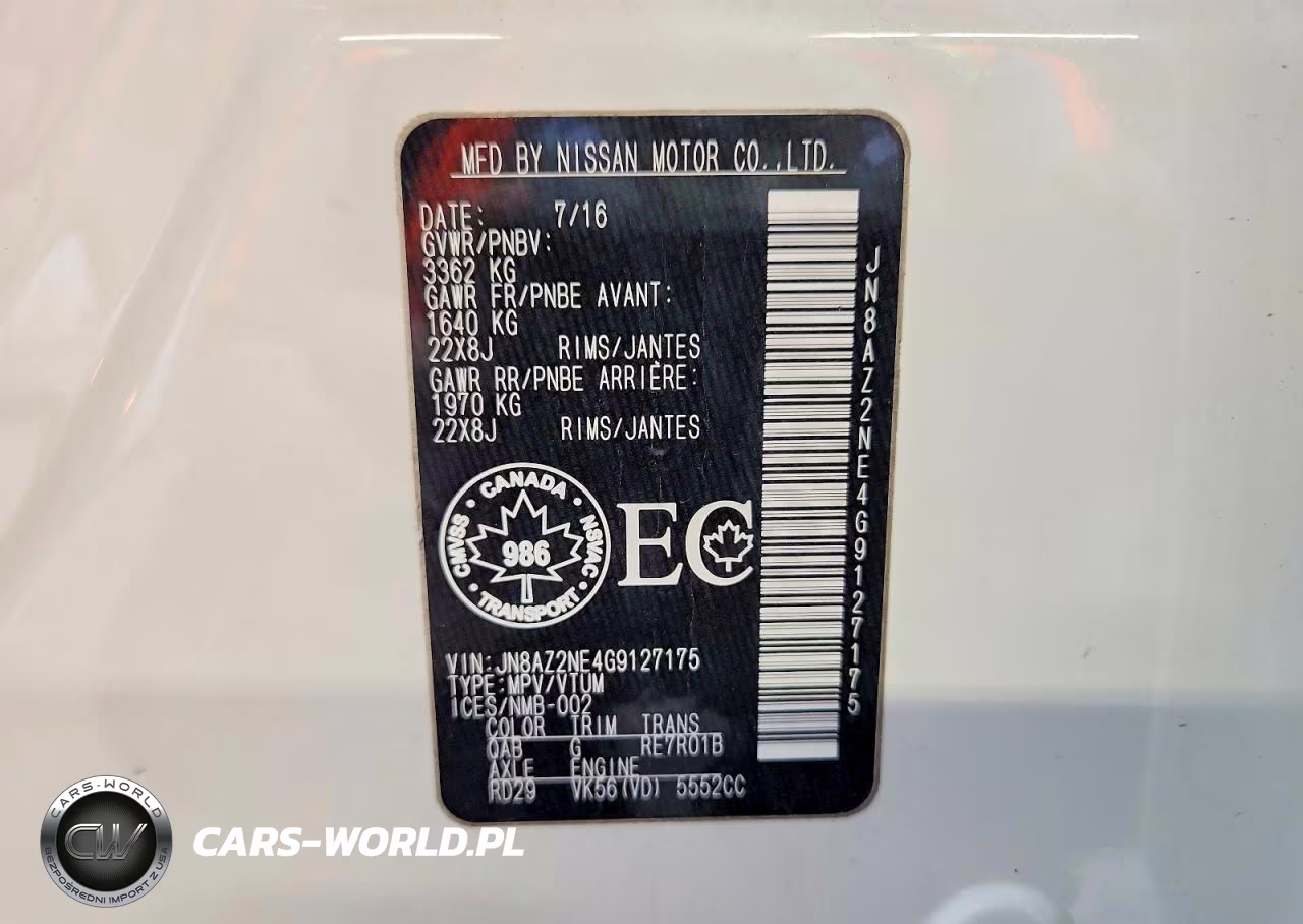 2016 Infiniti Qx80 Base VIN:JN8AZ2NE4G9127175 - 13