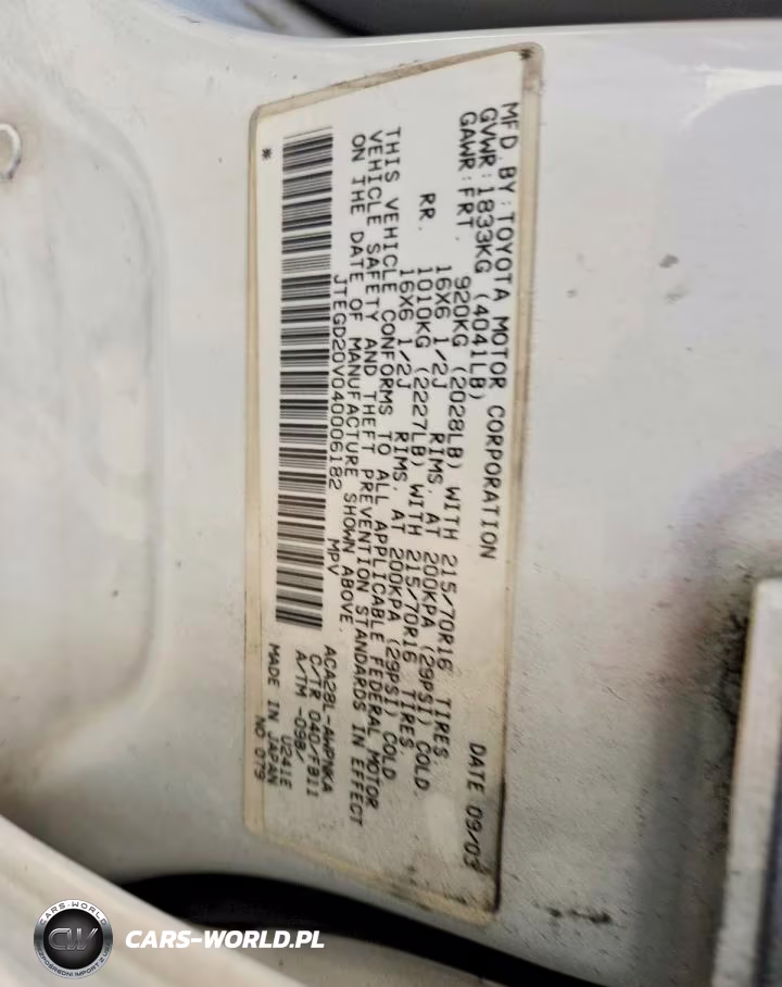 2004 Toyota Rav4 Base VIN:JTEGD20V040006182 - 13
