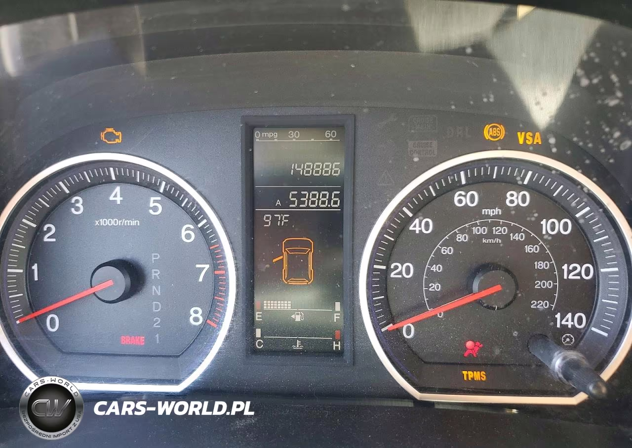 2007 Honda Cr-V Exl VIN:JHLRE48727C012342 - 9