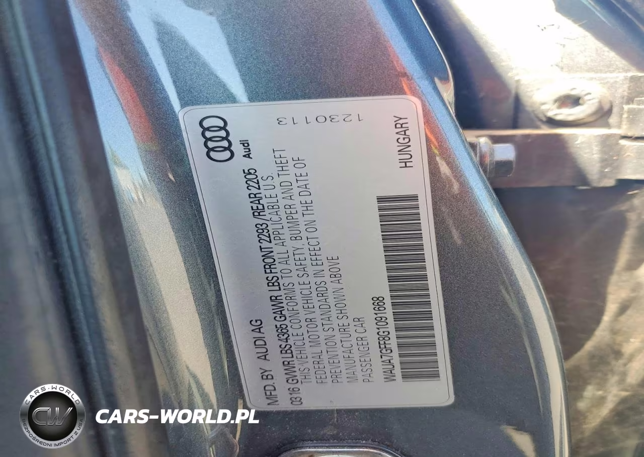 2016 Audi A3 Premium VIN:WAUA7GFF8G1091668 - 12
