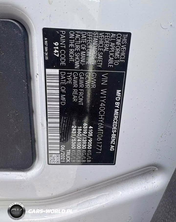 2021 Mercedes-Benz Sprinter 2500 High Roof I4 VIN:W1Y40CHY6MT061771 - 11
