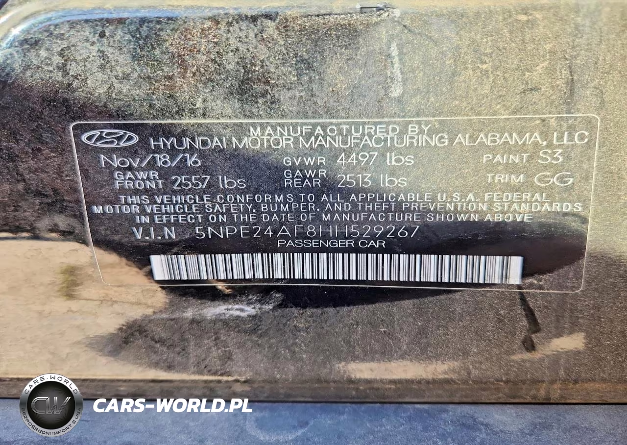 2017 Hyundai Sonata Se VIN:5NPE24AF8HH529267 - 12