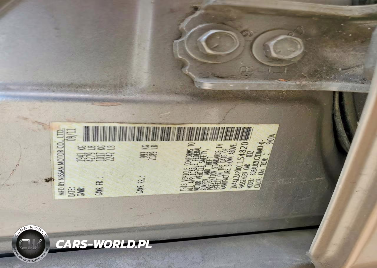 NISSAN ALTIMA BAS VIN:1N4AL2AP0CC154820 - 12