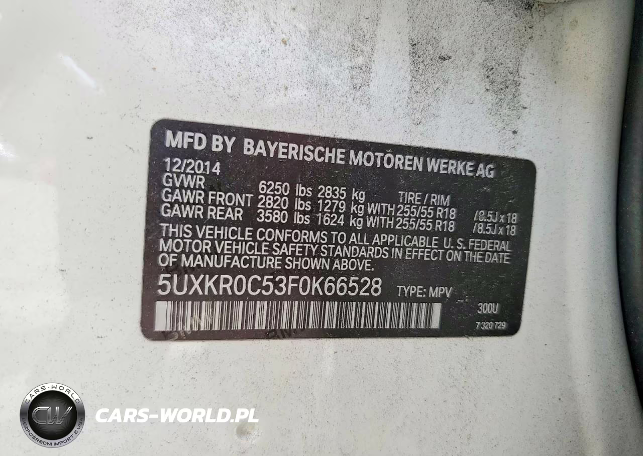 2015 BMW X5 xDrive35I VIN:5UXKR0C53F0K66528 - 12