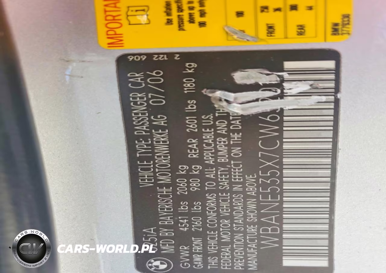 2007 BMW 525 I VIN:WBANE535X7CW65201 - 12