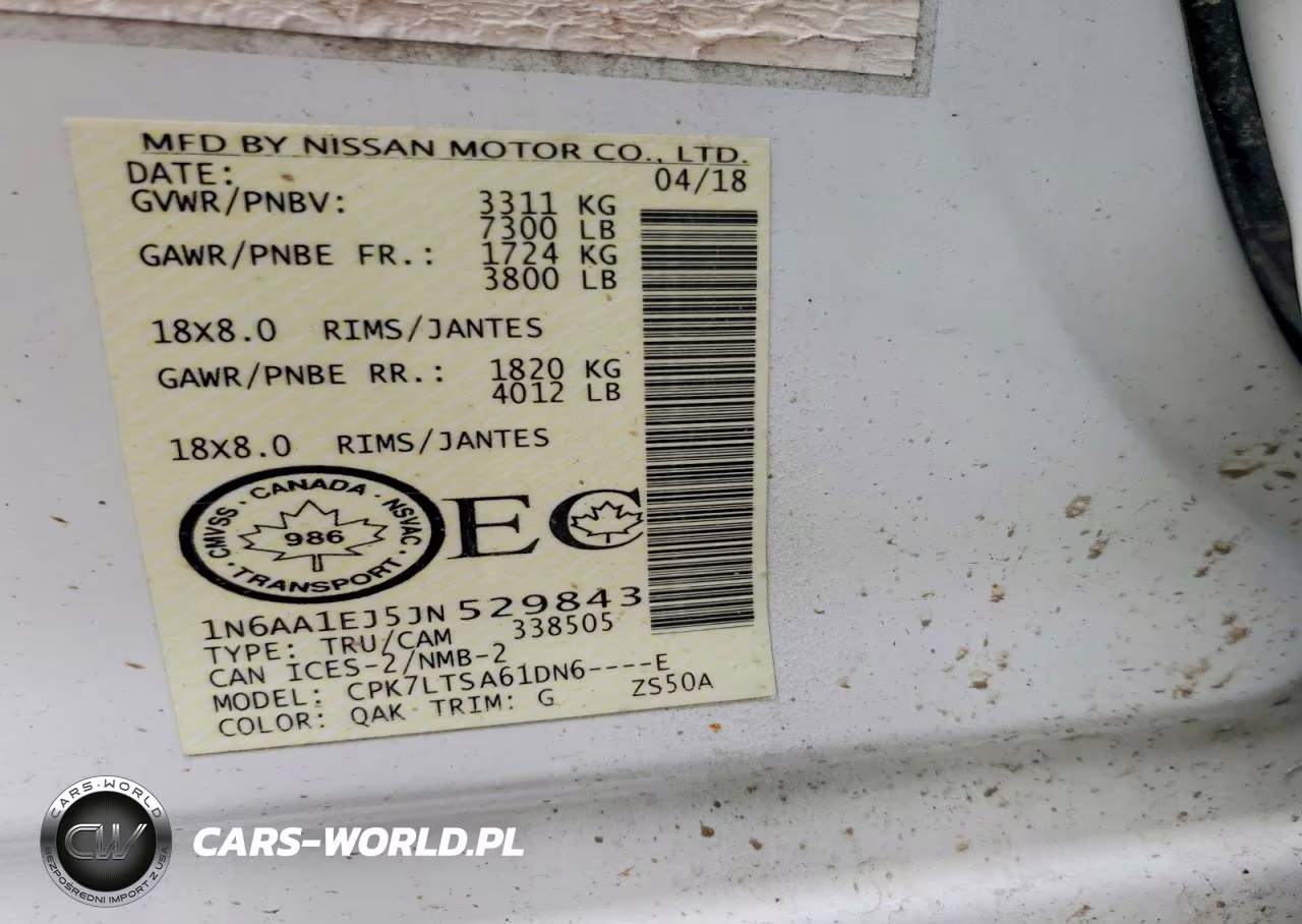 2018 Nissan Titan S VIN:1N6AA1EJ5JN529843 - 13