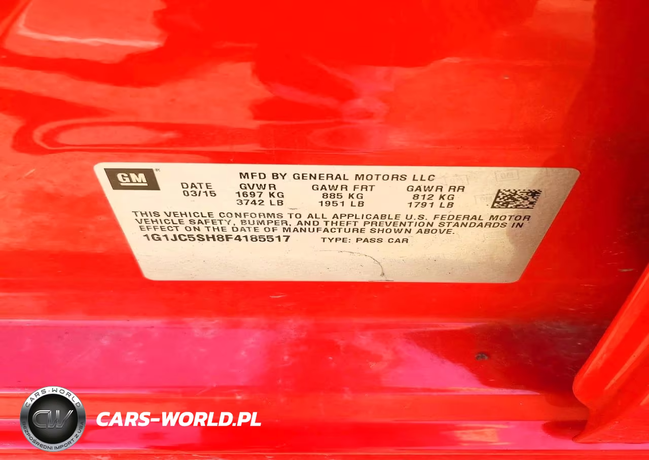 2015 Chevrolet Sonic Lt VIN:1G1JC5SH8F4185517 - 12