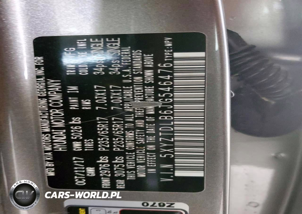 2018 Hyundai Santa Fe Sport 2.4L VIN:5XYZTDLB6JG546476 - 13