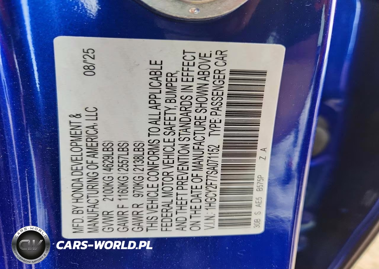 2025 Honda Accord Hybrid Sport-L VIN:1HGCY2F77SA071152 - 13