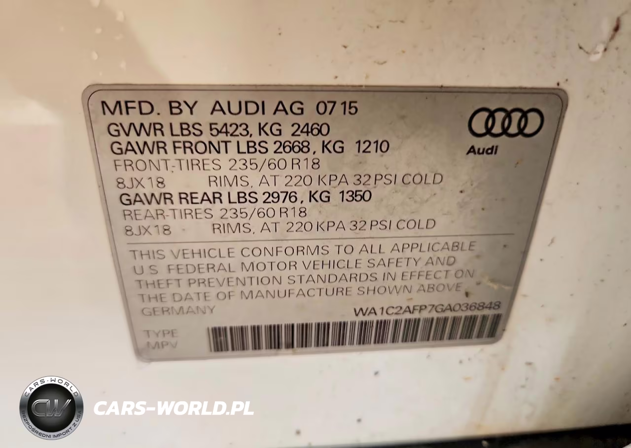 2016 Audi Q5 Premium VIN:WA1C2AFP7GA036848 - 13