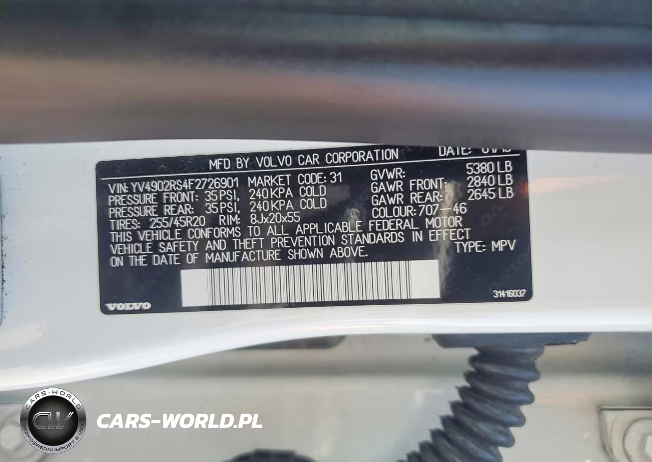 2015 Volvo Xc60 T6 R-Design Platinum VIN:YV4902RS4F2726901 - 12