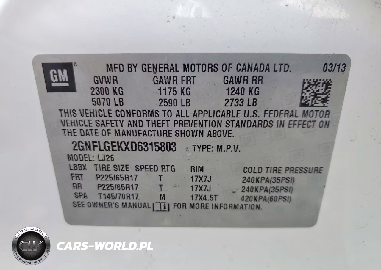 2013 Chevrolet Equinox Ltz VIN:2GNFLGEKXD6315803 - 13