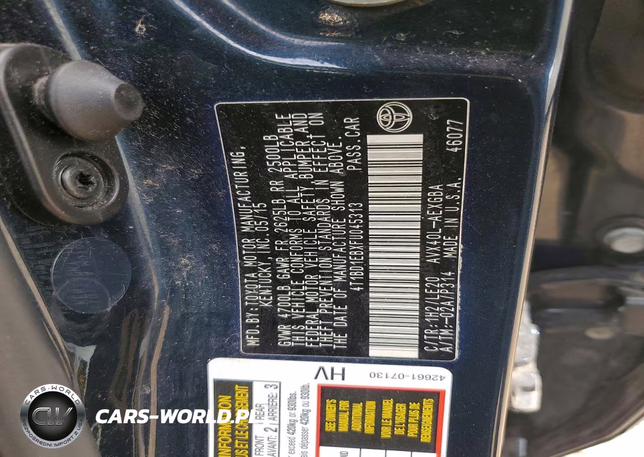2015 Toyota Avalon Hybrid Xle Touring VIN:4T1BD1EBXFU045313 - 12