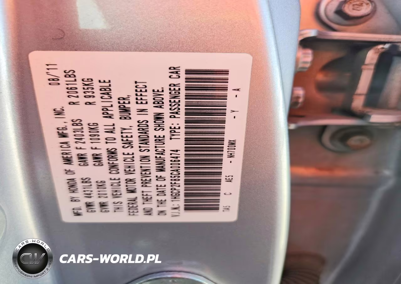 2012 Honda Accord Exl VIN:1HGCP2F85CA006474 - 12