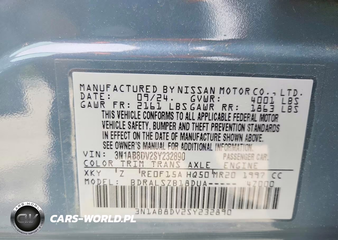 2025 Nissan Sentra Sr VIN:3N1AB8DV2SY232890 - 12