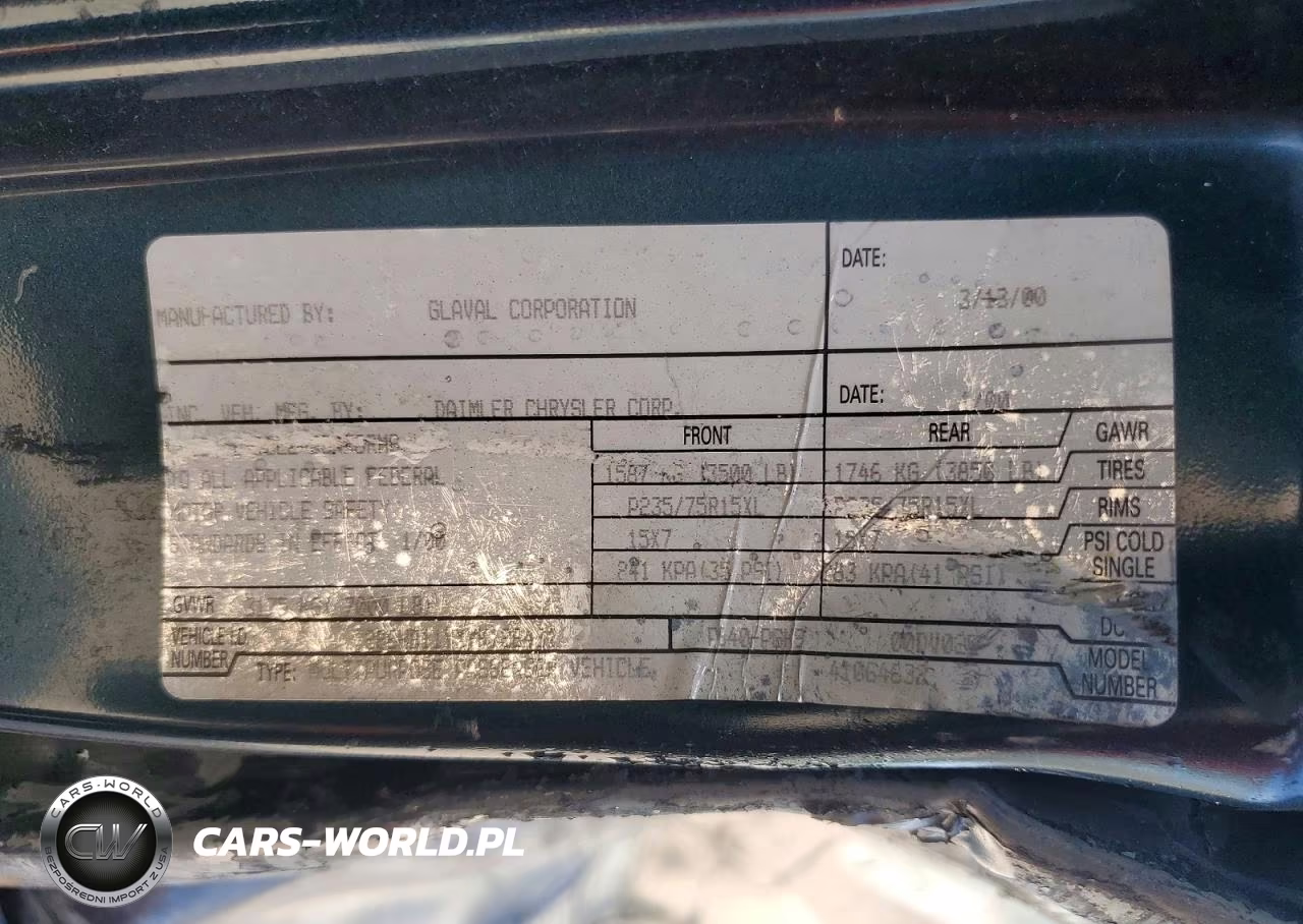 2000 Dodge Ram Van B1500 VIN:2B6HB11YXYK128431 - 13