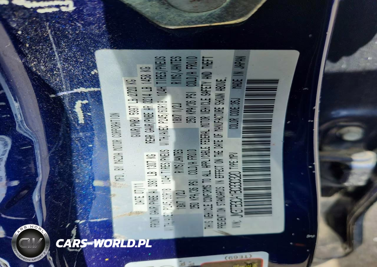 2011 Mazda Cx-9 VIN:JM3TB3CA1B0330320 - 13