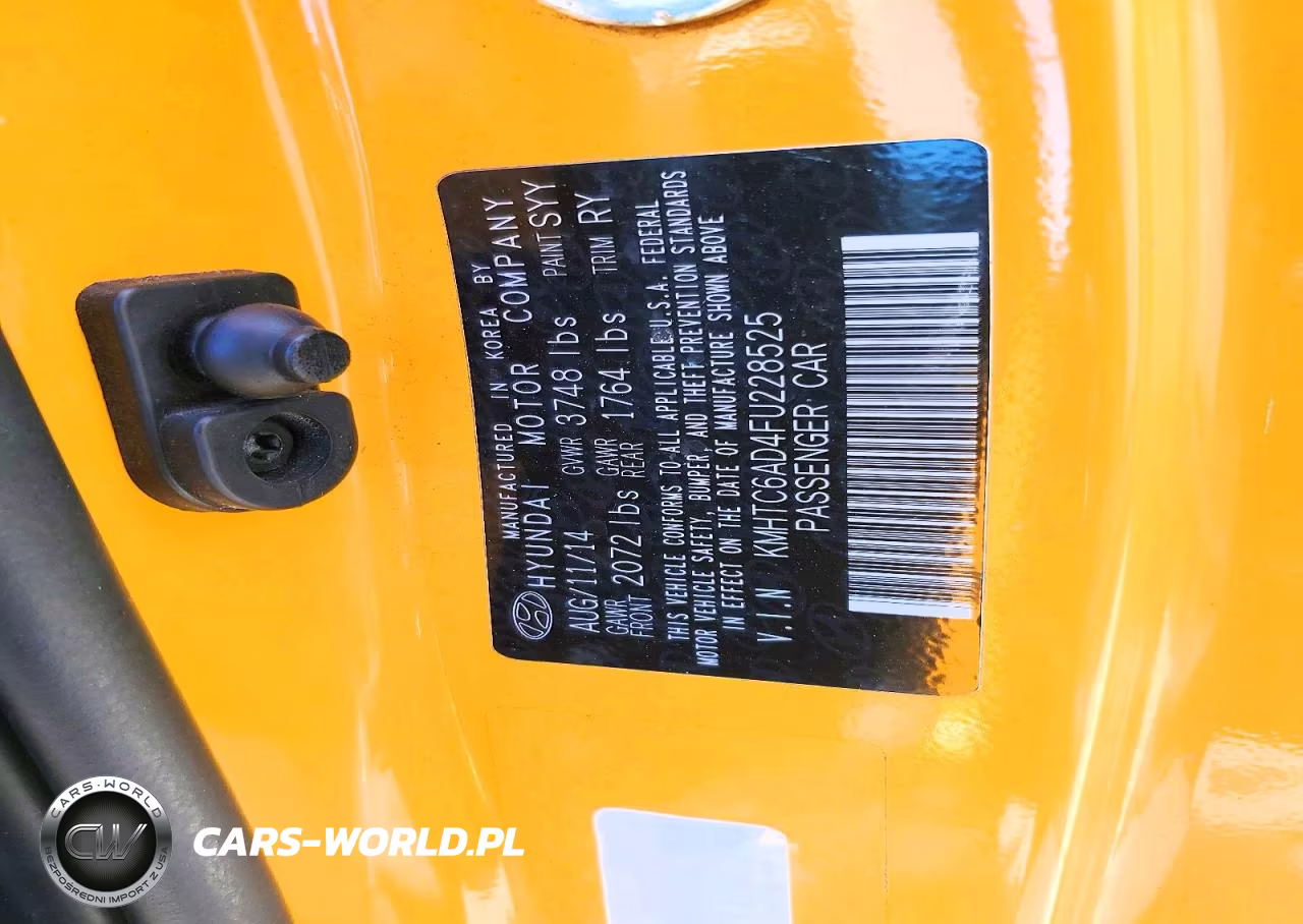 2015 Hyundai Veloster Base VIN:KMHTC6AD4FU228525 - 13