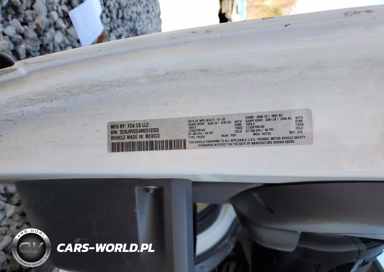 2021 Ram Promaster 2500 Delivery Van VIN:3C6LRVDG4ME512355 - 12