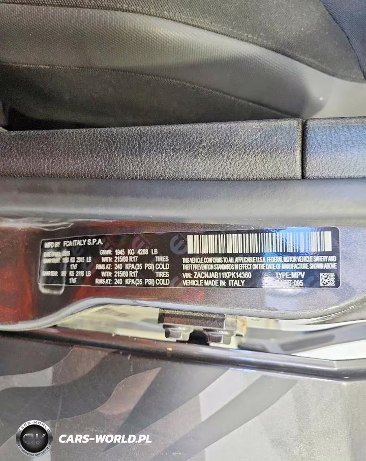 JEEP RENEGADE L VIN:ZACNJAB11KPK14360 - 13