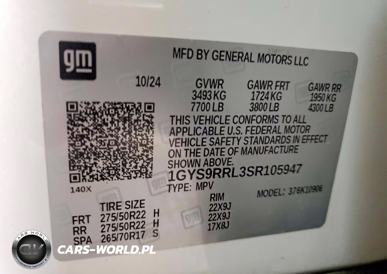 2025 Cadillac Escalade Esv Sport Platinum VIN:1GYS9RRL3SR105947 - 13