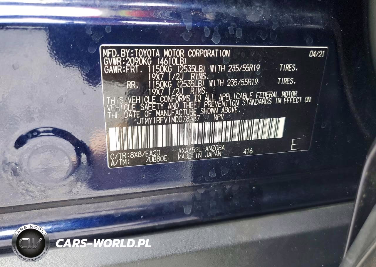 2021 Toyota Rav4 Limited VIN:JTMY1RFV1MD078387 - 13