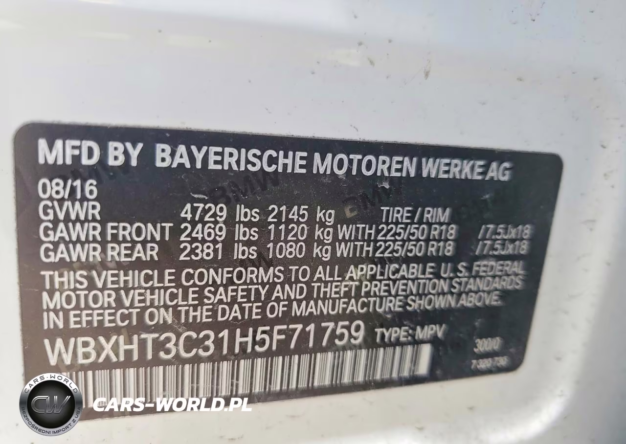 2017 BMW X1 xDrive28I VIN:WBXHT3C31H5F71759 - 12