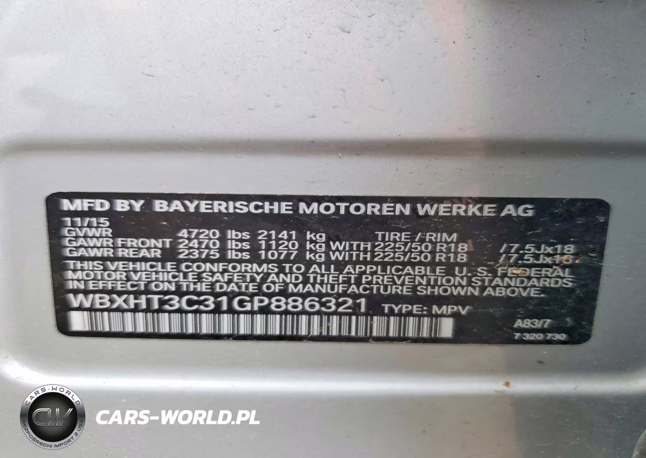 2016 BMW X1 xDrive28I VIN:WBXHT3C31GP886321 - 14