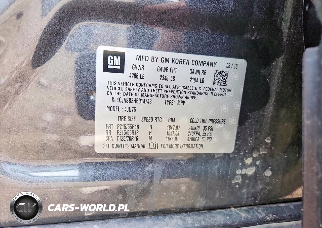 2017 Buick Encore Preferred VIN:KL4CJASB3HB014743 - 13