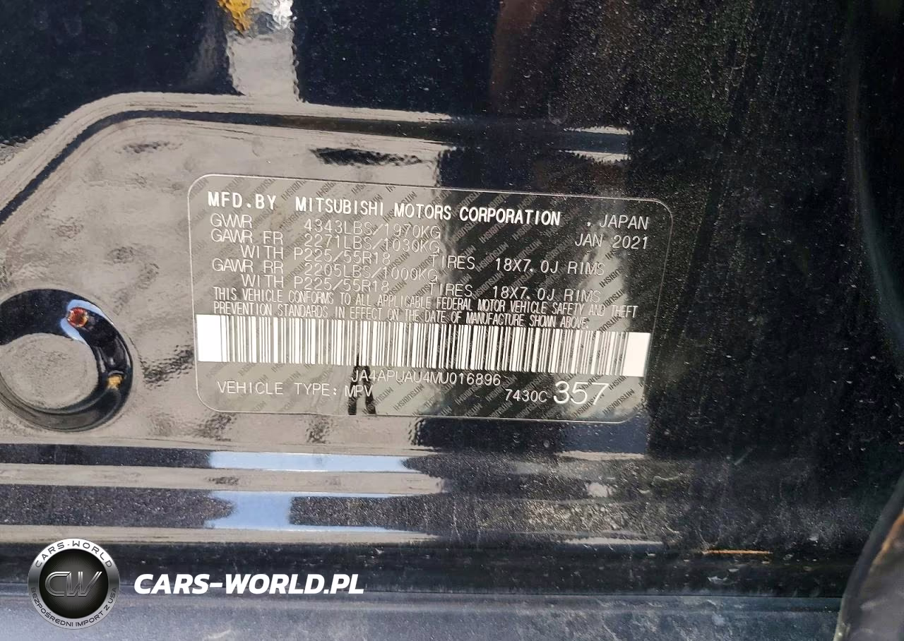 2021 Mitsubishi Outlander Sport Es VIN:JA4APUAU4MU016896 - 13