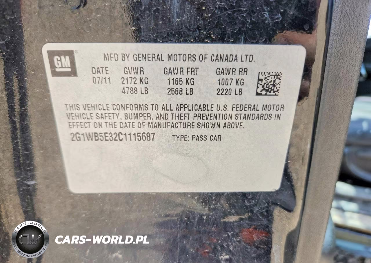 2012 Chevrolet Impala Lt VIN:2G1WB5E32C1115687 - 13