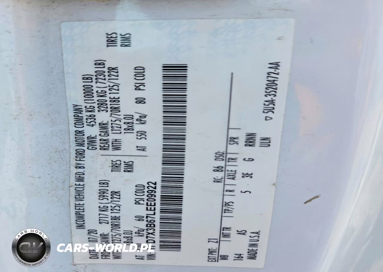 2020 Ford F350 Super Duty VIN:1FD7X3B67LEE09922 - 12