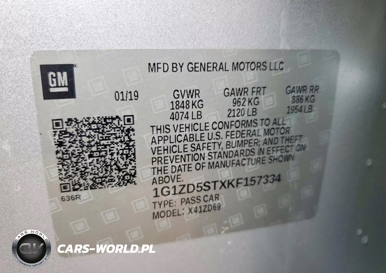 2019 Chevrolet Malibu Lt VIN:1G1ZD5STXKF157334 - 12