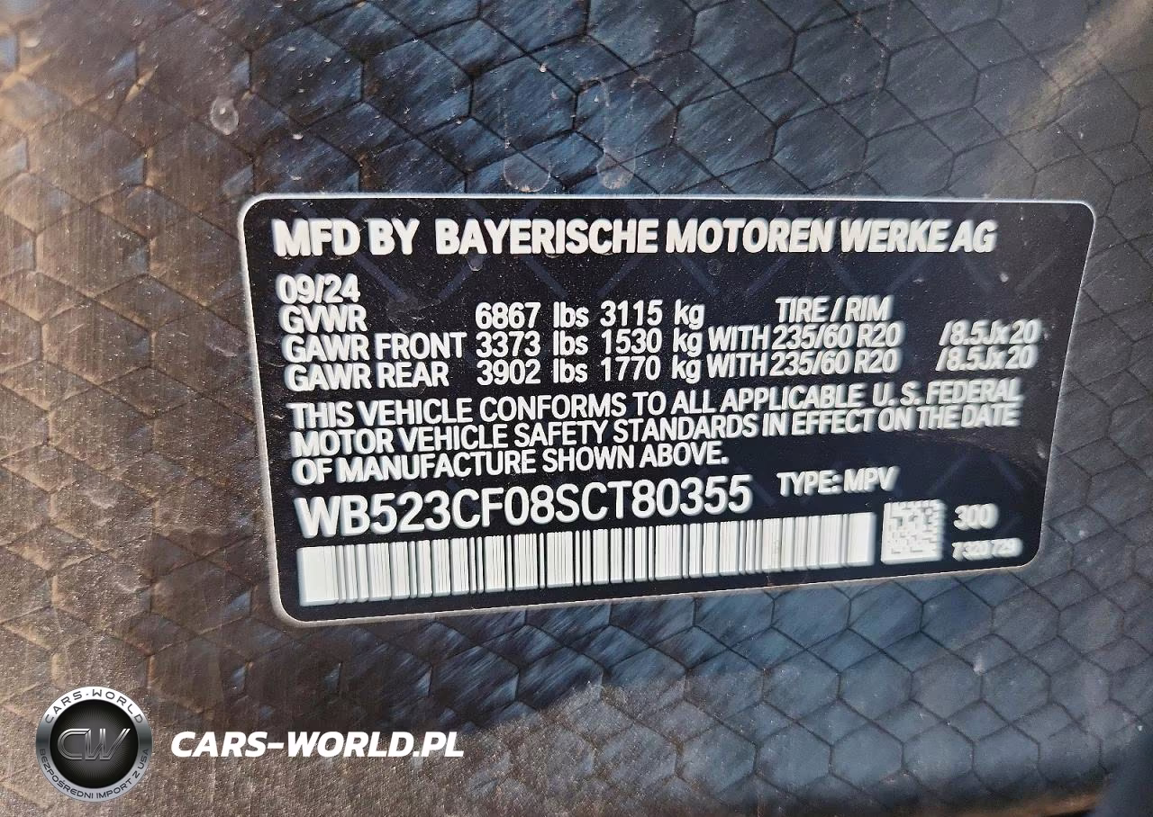 2025 BMW Ix xDrive50 VIN:WB523CF08SCT80355 - 13