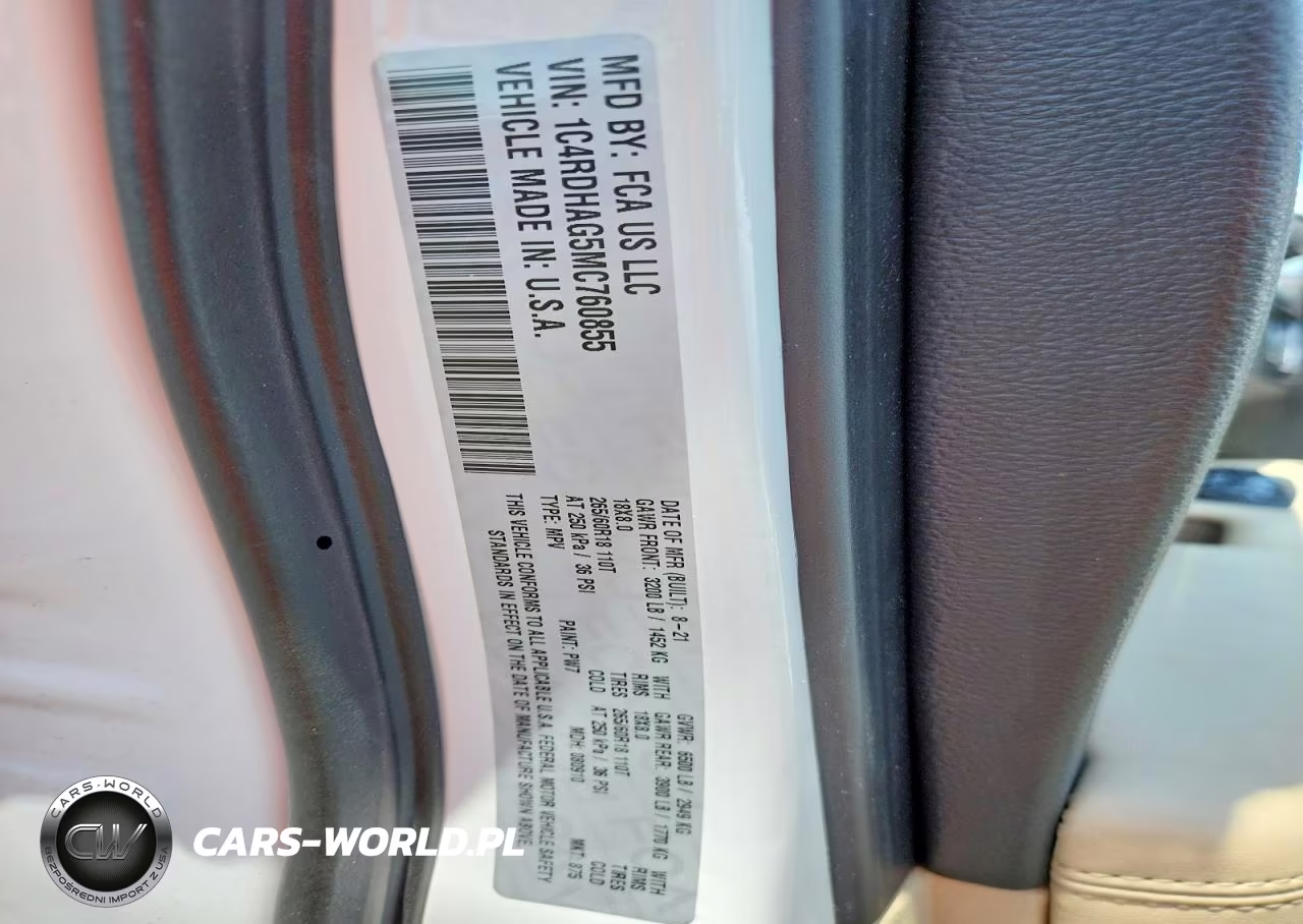 2021 Dodge Durango Sxt VIN:1C4RDHAG5MC760855 - 13