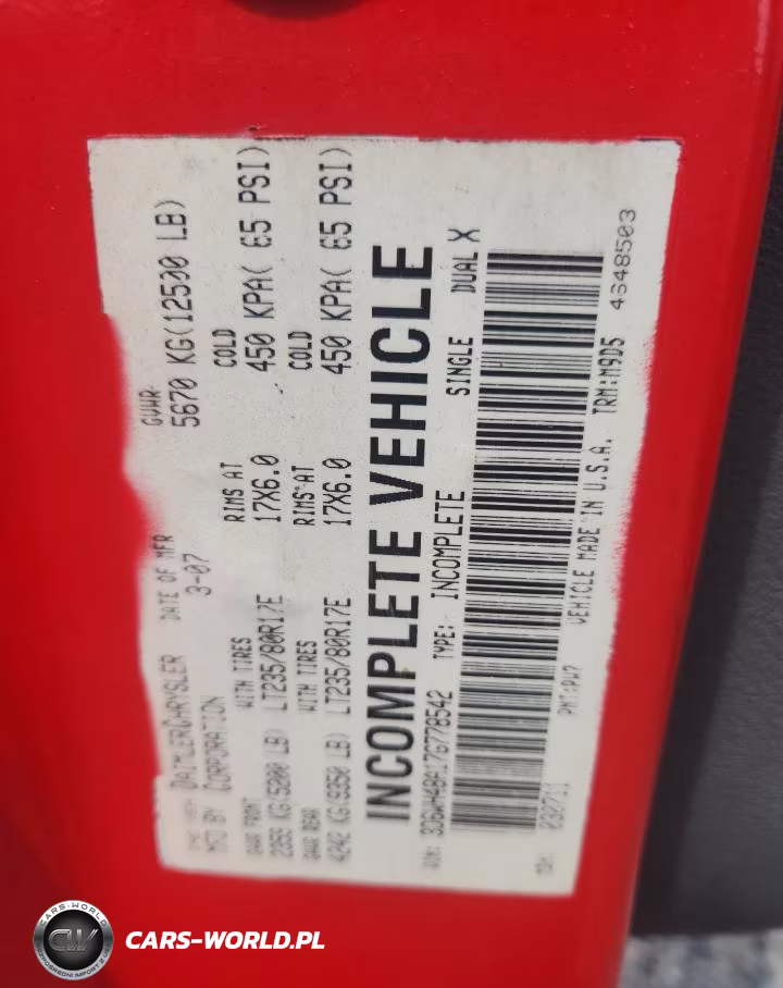 2007 Dodge Ram 3500 St VIN:3D6WH48A17G778542 - 12