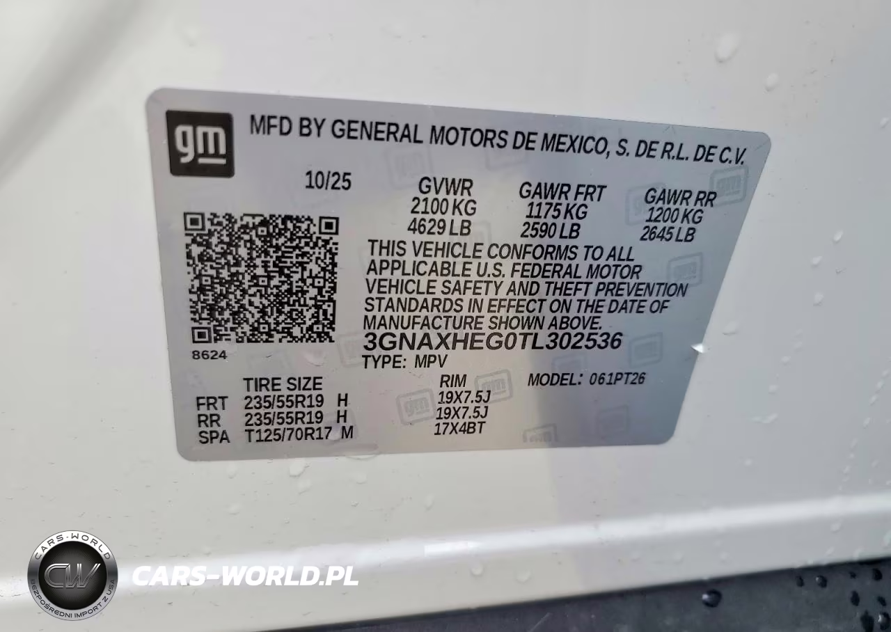 2026 Chevrolet Equinox Lt VIN:3GNAXHEG0TL302536 - 13