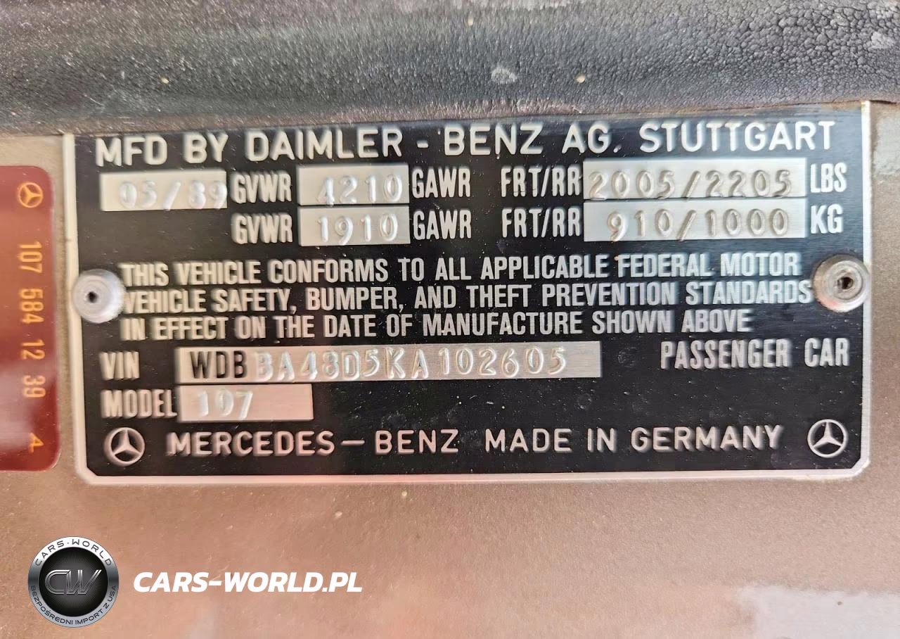 1989 Mercedes-Benz 560 Sl VIN:WDBBA48D5KA102605 - 12