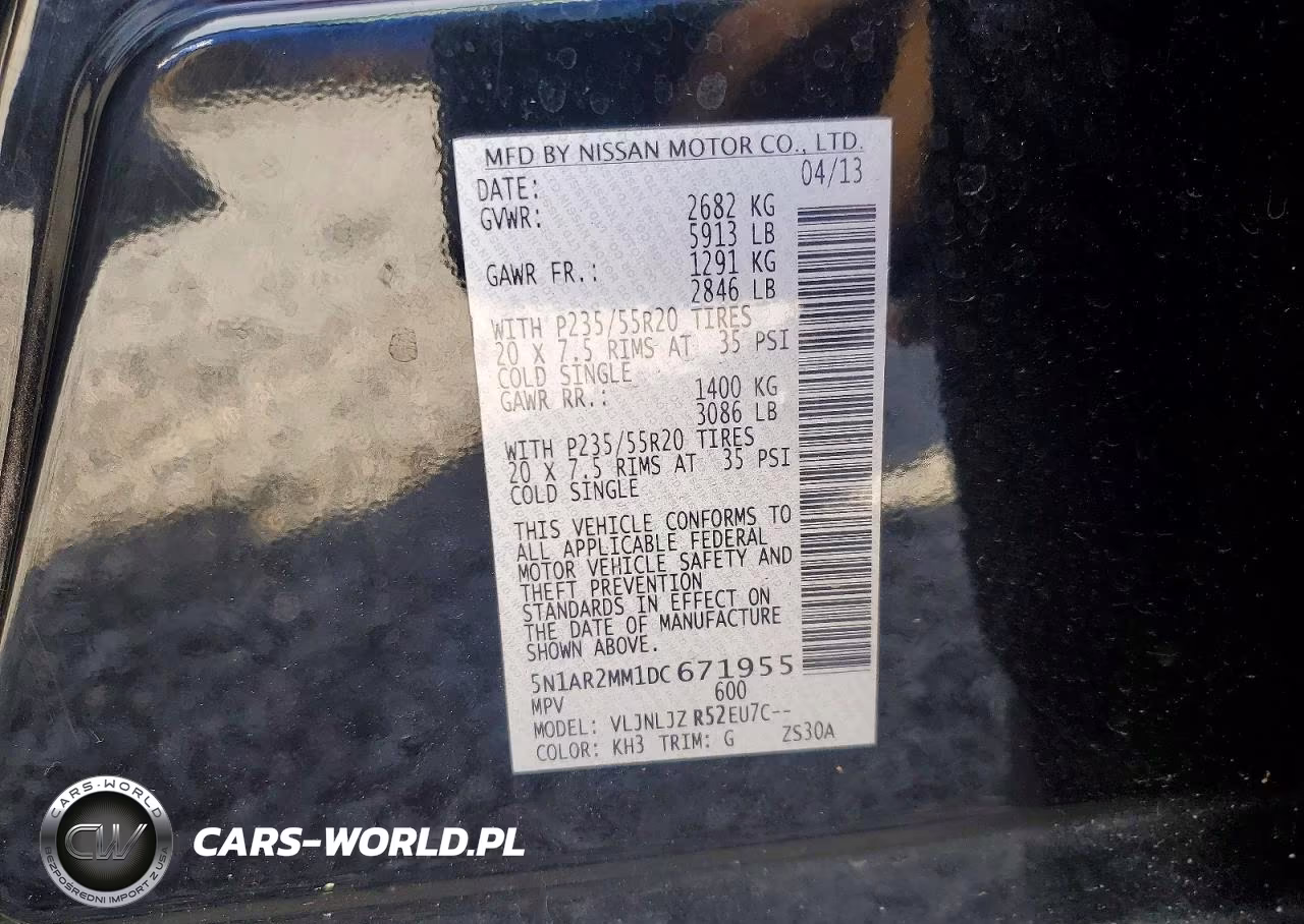 2013 Nissan Pathfinder S VIN:5N1AR2MM1DC671955 - 13