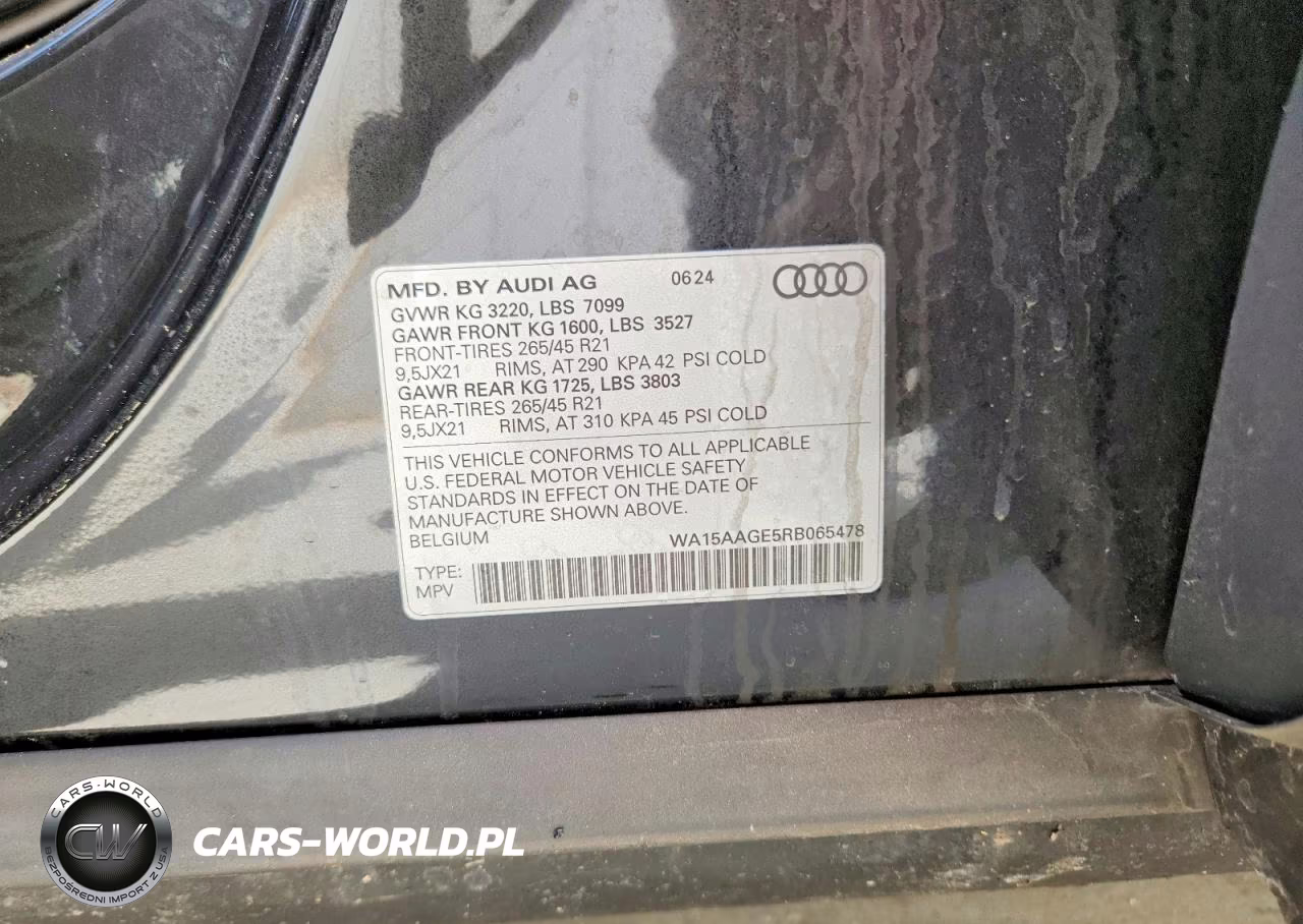 2024 Audi Q8 E-Tron Premium Plus VIN:WA15AAGE5RB065478 - 13