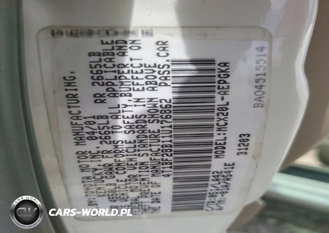 2001 Toyota Avalon Xls VIN:4T1BF28B11U176862 - 13