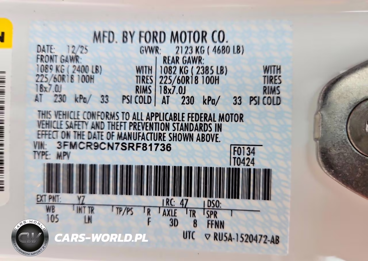 2025 Ford Bronco Sport Outer Banks VIN:3FMCR9CN7SRF81736 - 13