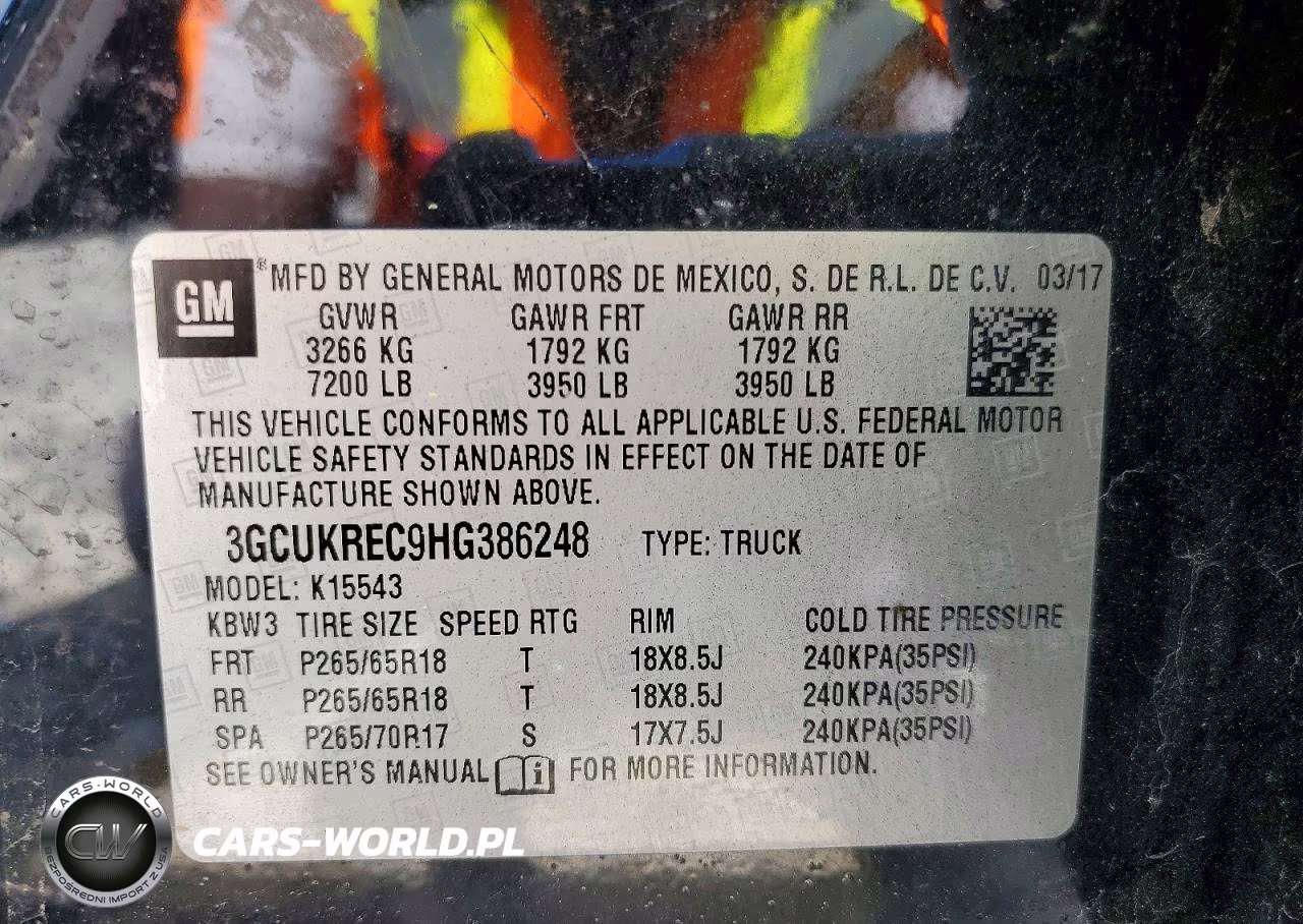2017 Chevrolet Silverado K1500 Lt VIN:3GCUKREC9HG386248 - 13