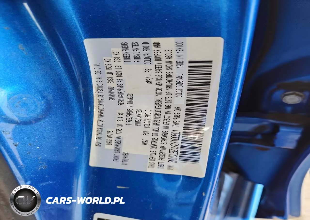 2016 Scion Ia Base VIN:3MYDLBZVXGY100501 - 12