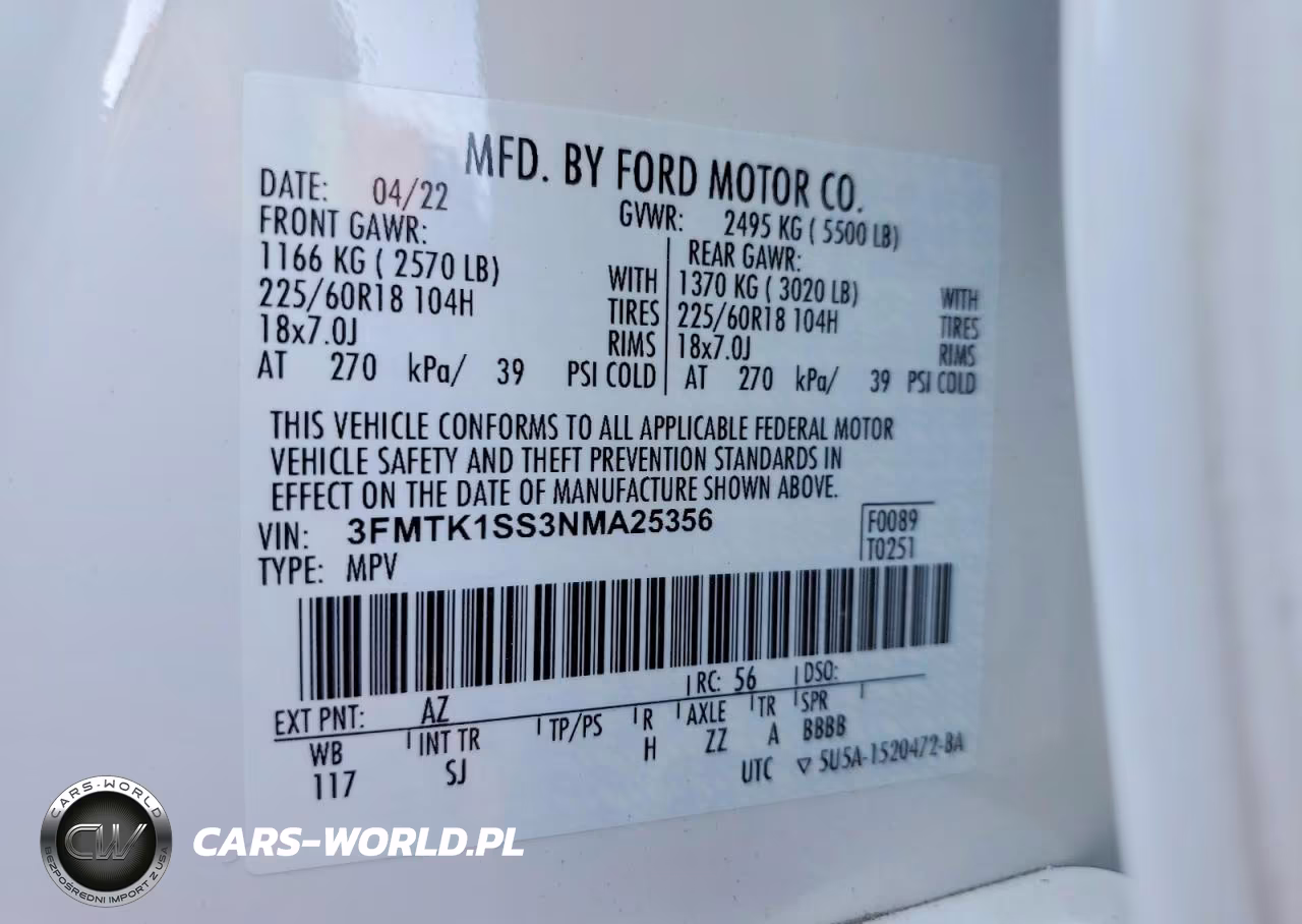 2022 Ford Mustang Mach-E Select VIN:3FMTK1SS3NMA25356 - 13