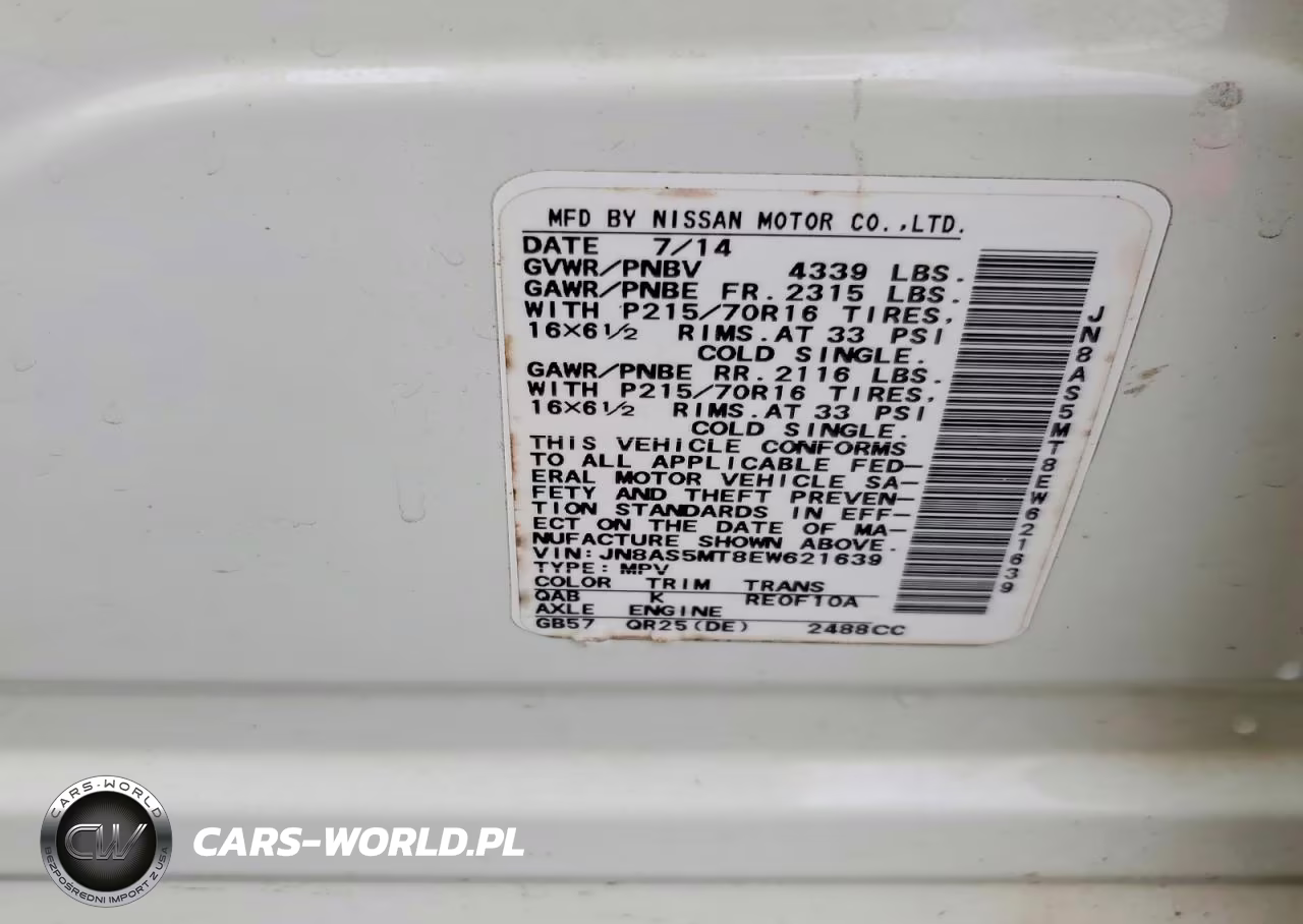 2014 Nissan Rogue Select S VIN:JN8AS5MT8EW621639 - 13