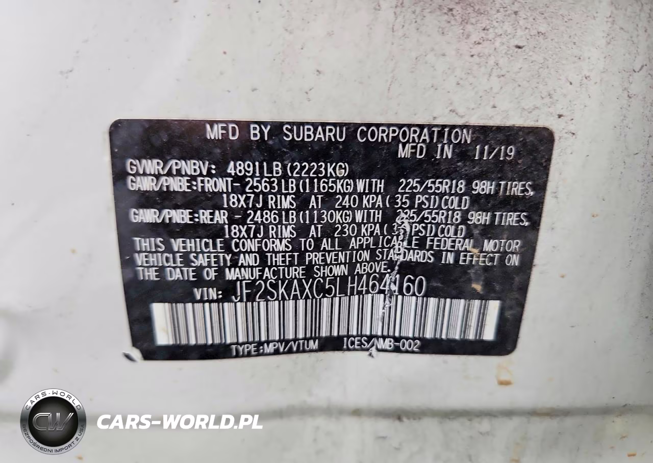 2020 Subaru Forester Touring VIN:JF2SKAXC5LH464160 - 12