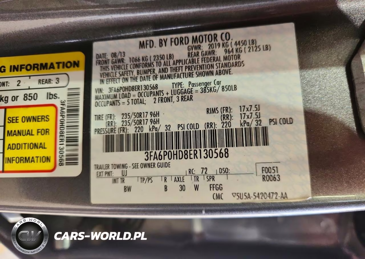 2014 Ford Fusion Se VIN:3FA6P0HD8ER130568 - 12